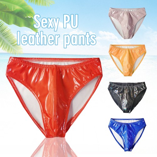 Men leather wet look - leather,