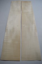 Figured Sycamore Veneer - 2 Flexible REAL WOOD Sheets - 800mm x 150mm