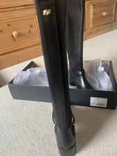 Dune Black Leather Boots UK