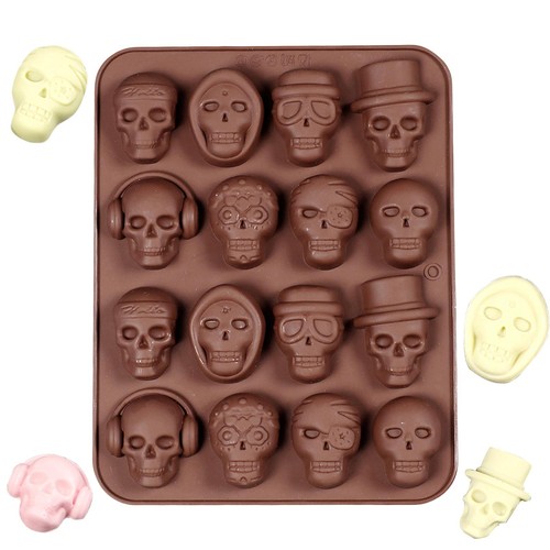 Cavity silicone skull - silicone, mold