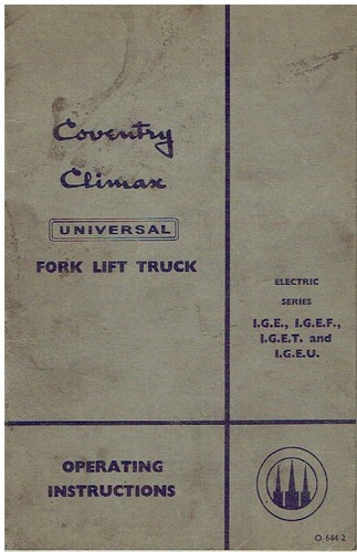 Coventry climax ige igef - coventry, iget