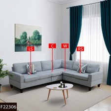 Grey Massa Calico 4-Piece