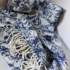 Hobbs Blue White Floral Wrap