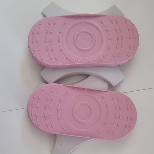 Pink grey plastic twist - pink,
