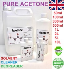 Acetone 100% PURE Degreaser Solvent Cleaner Paint Thinner Glue remover FREE P&P