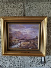Vintage Oil On Board With
