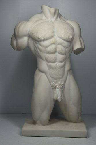 Vintage nude male - nude, resin