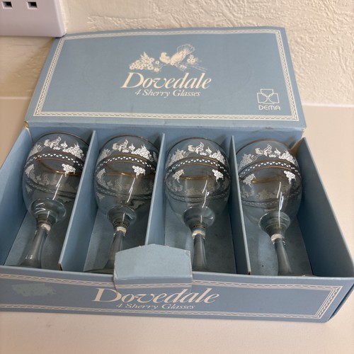 Box vintage dema glass - of,