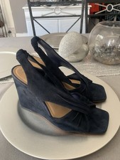 Women's Navy Wedges Sandals