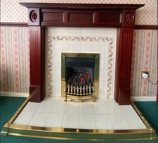 Mahogany Effect Fire Surround