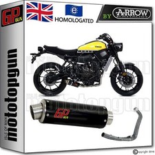 FULL SILENCER GP GUN by ARROW STEEL BLACK YAMAHA XSR 700 2016 16 2017 17 2018 18