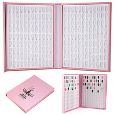 216 Colors Nail Art Display Book Nail Gel Polish Sticker Tip Color Storage Chart