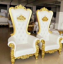 For Hire Gold and White  Throne Chair hire King & Queen!!!