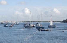 Photo 6x4 Boats at anchor on