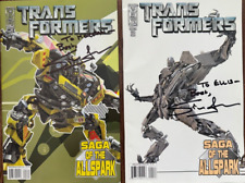 2x Original transformers comics signed by artist Simon Furman