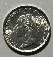 1887 Victoria Silver Maundy Penny Coin