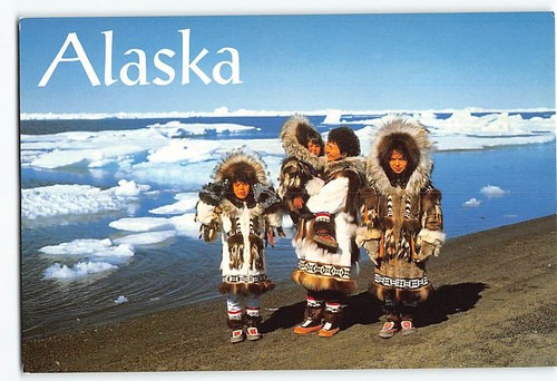Postcard eskimo mother - mother, and