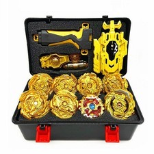 8pcs Golden Beyblade Set Gyro