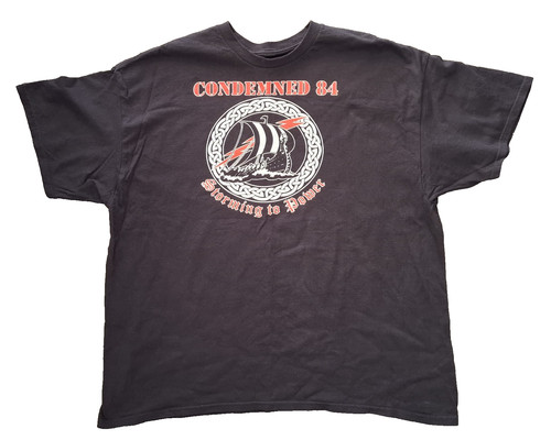 Condemned storming to - -, 'storming