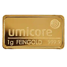 Umicore 1g Gold Bar Sealed