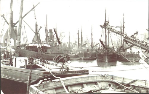 Garston dock liverpool 1909 - dock,,