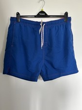NWT Male Plain Bright Blue Swimshorts 2XL Cotton Traders