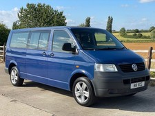 2007 VOLKSWAGEN TRANSPORTER T5 SHUTTLE 9 SEATER LWB BLUE 1.9 TDI