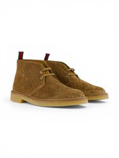 Gucci GG Print Suede Boots