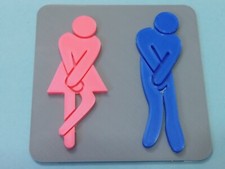 FUNNY  MEN & LADIES DOOR