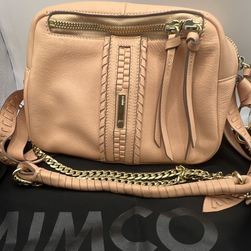 Mimco pink leather - pink, crossbody