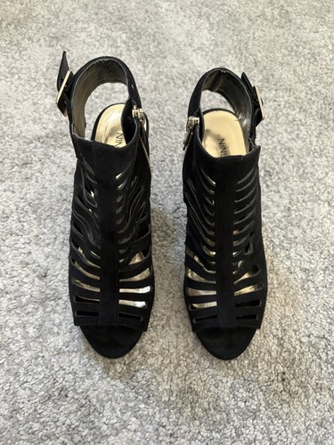 Nine west suede black cage - black, cut