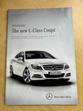 Mercedes Benz C Class Coupe Advantages Sales training brochure Guide 2011 VGC