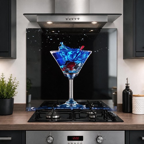 Printed glass kitchen - glass,