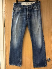 G-Star RAW Men’s CORE Regular Jeans W32 L32 Blue Straight Leg Relaxed Baggy Fit