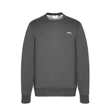 Slazenger Mens SL Fleece Crew Sweater Jumper Pullover Long Sleeve Neck