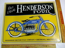 Henderson motorcycle sign