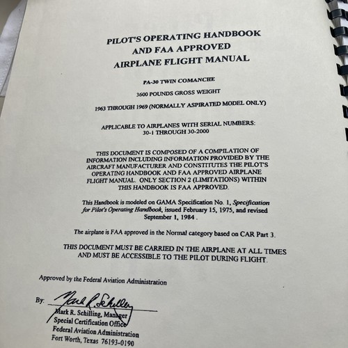 Pilot handbook - pilot's,