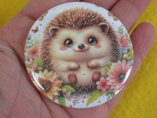 Hedgehog fridge magnet white - magnet,