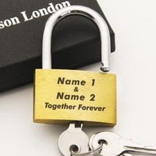 Personalised Love Lock Padlock