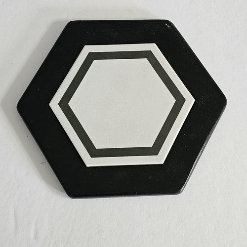 Hexagon wood tile - wood, &
