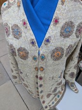 Peruvian Connection Pima Cotton  Cardigan Medium