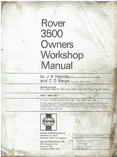 Rover sd1 3500 mk1 - sd1,