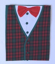 Dunelm Christmas Tartan Tuxedo Apron 72 x 86cm