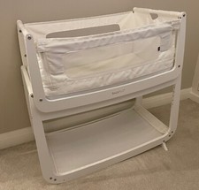 Snuz Snuzpod 4 Bedside Cot  , Good Condition , Colour White. collection only .