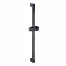 Shower Slider Rail Bar Square Shower Head Holder Black Stainless Steel ENKI S29