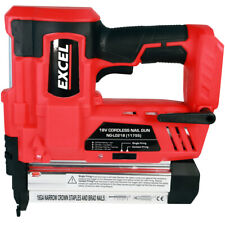 Excel EXL592B 18V Li-Ion Cordless 2nd Fix Brad Nailer Stapler Nail Gun Body Only