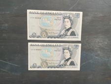 Two old £5 notes