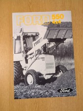 PRE USED FORD 550 4 X 4 TRACTOR DIGGER LOADER BACKHOE SUPERB COLLECTORS BROCHURE