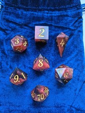 Sharp Edged Resin Dice Set (In