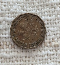 1959 Nigeria 3 Pence Coin